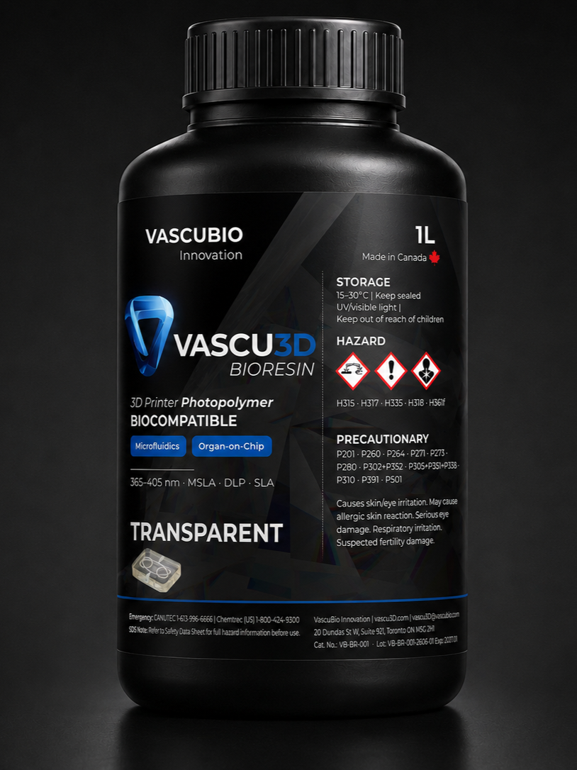 Vascu3D Bioresin product bottle